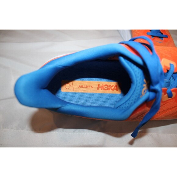Hoka One Arahi 6‎ Men\'s Running Sneakers Costal Sky Vibrant Orange  WIDE